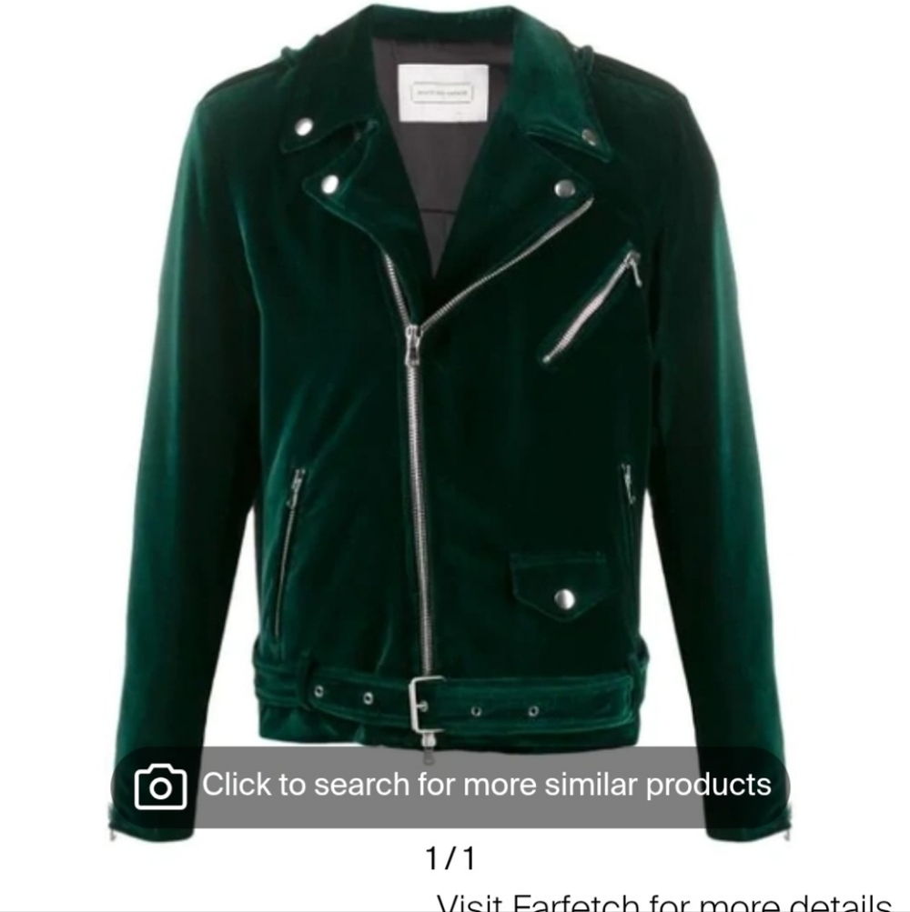 Men's Green Velvet Jacket